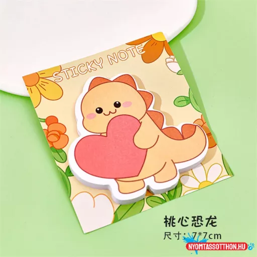 Kawaii dinos öntapadós jegyzettömb