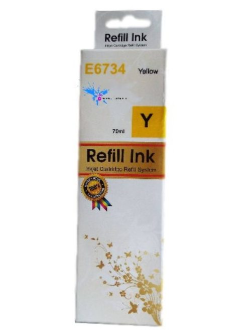 T6734 yellow kompatibilis utángyártott tinta, 70ml (db)