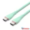 VENTION USB 2.0 C M to C M  5A kábel  1.5M Light Green Silicone Type