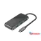VENTION Multi-function USB-C to HDMI/ USB3.0*3/PD Dokkoló 0.15M Gray Mirrored Surface Type