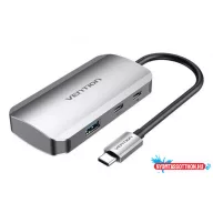 VENTION Type-C to USB3.0*3/Gigabit Ethernet/PD Dokkoló