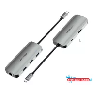 VENTION Type-C to USB3.0*4/PD Dokkoló