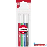   Rostirón, tûfilc vízbázisú, 0,5mm, kerek test, Tinten Pen Ico, 4 klf.szín