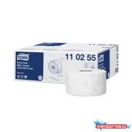   Toalettpapír 3 rétegű közületi átmérő: 18,7 cm 12 db/csomag Extra Soft Mini Jumbo Tork_110255 fehér
