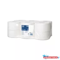  Toalettpapír 2 rétegû közületi átmérõ: 19 cm fehér 12 tekercs/csomag Mini Jumbo Tork_120280