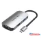 VENTION USB-C to HDMI/VGA/USB 3.0/PD Dokkoló 0.15M Gray Aluminum Alloy Type