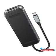   VENTION USB-C to HDMI/USB-C Gen 1/USB 3.0 x 2/RJ45/SD/TF/TRRS 3.5mm/PD Dokkoló 0.15M Gray Aluminum Alloy Type