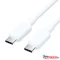 Vention Szövet USB-C -> USB-C,(3A, fehér), 2m, kábel