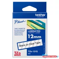 Brother TZe-131S 12 mm széles 4 m hosszú szalagkazetta