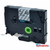   Utángyártott BROTHER TZe135 szalagkazetta 12mm x8m átlátszó alapon fehér felirat