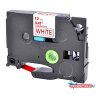   Utángyártott BROTHER TZe232 szalagkazetta 12mm x 8m fehér alapon piros felirat