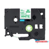   Utángyártott BROTHER TZe236 szalagkazetta 12 mm x 8 m fehér alapon zöld felirat