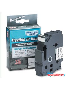   Utángyártott BROTHER TZe325 szalagkazetta 9mm x8m fekete alapon fehér felirat IK