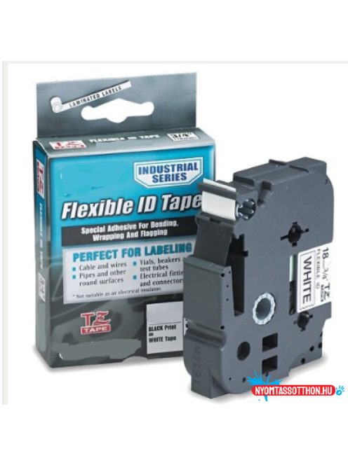 Utángyártott BROTHER TZe325 szalagkazetta 9mm x8m fekete alapon fehér felirat IK
