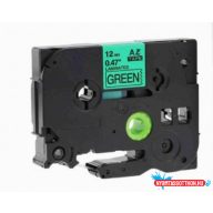   Utángyártott BROTHER TZe731 szalagkazetta 12 mm x 8 m laminált zöld alapon fekete felirat