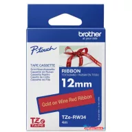 Brother TZe-RW34 12 mm széles 4 m hosszú szövetszalag