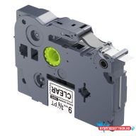   Utángyártott BROTHER TZeS121 szalagkazetta 9mm x 8m átlátszó alapon fekete
