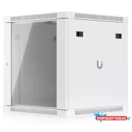   Ubiquiti UACC-RACK-12U-WALL-600-G 19" 12U 635x598x600mm MAX:80kg üvegajtós fehér fali rack szekrény