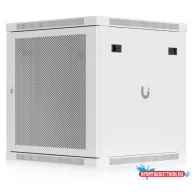   Ubiquiti UACC-RACK-12U-WALL-600-P 19" 12U 635x598x600mm MAX:80kg perforált ajtós fehér fali rack szekrény