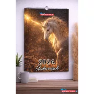 2026 Unikornis – fali naptár (A4)