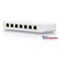   Ubiquiti UniFi USW-Ultra 8xGbE LAN port 7x PoE+ (52W) L2 menedzselhető switch