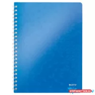 Spirálfüzet vonalas LEITZ Wow A/4 80 lapos kék