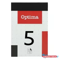 Jegyzettömb kockás OPTIMA 100x170mm 50 lapos