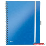 Spirálfüzet kockás LEITZ Wow Active A/4 80 lapos kék