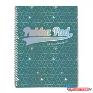 Spirálfüzet vonalas PUKKA PAD A/4 100 lapos Glee zöld