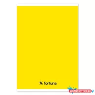   Füzet vonalas FORTUNA Monocolor A/5 32 lapos 21-32 4-8.osztályos sárga
