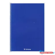 Spirálfüzet vonalas FORTUNA Monocolor A/4 70 lapos sötétkék