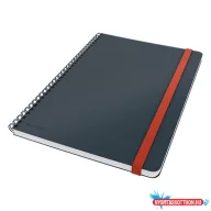 Spirálfüzet vonalas LEITZ B/5 80 lapos Cosy Soft Touch keményfedeles bársonyszürke
