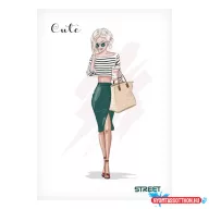 Füzet kockás STREET A/4 54 lapos Cute