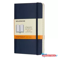Jegyzetfüzet vonalas MOLESKINE QP611B20 "P" puhafedeles zafirkék