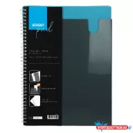 Spirálfüzet kockás STREET Pad A/4 80 lapos kék