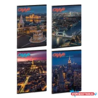Szótárfüzet ARS UNA A/5 40 lapos extra kapcsos City Light