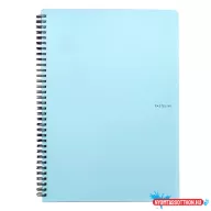 Spirálfüzet vonalas PASTELINI A/4 60 lapos kék