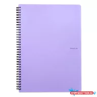 Spirálfüzet vonalas PASTELINI A/4 60 lapos lila