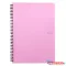 Spirálfüzet vonalas PASTELINI A/4 60 lapos pink
