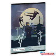 Füzet vonalas ARS UNA A/5 32 lapos 16-32 2.osztályos Ninjas in the Dark