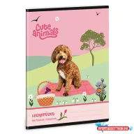 Leckefüzet ARS UNA A/5 32 lapos Cute Animals-Doggie