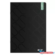 Füzet sima ICO Student Black Prémium A/4 40 lapos