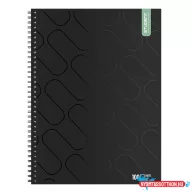 Spirálfüzet sima ICO Student Black Prémium A/4 100 lapos