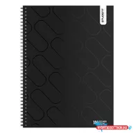 Spirálfüzet vonalas ICO Student Black Prémium A/4 100 lapos