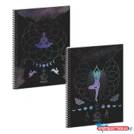 Spirálfüzet sima ARS UNA Mystic Constellation A/4 60 lapos