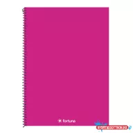 Spirálfüzet kockás FORTUNA Monocolor A/4 70 lapos magenta