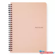 Spirálfüzet vonalas PASTELINI A/5 60 lapos barack