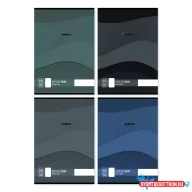 Füzet sima Gradient A/4 80-32 vegyes minták
