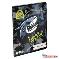 Füzet sima LIZZYSULI A/5 32 lapos 20-32 Shark Attack