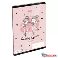 Füzet sima LIZZYSULI A/5 32 lapos 20-32 Tiny Dancer Lovely Ballerina